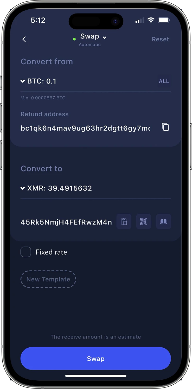 Built-in exchange